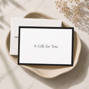 Elegante Minimalistische Luxe Boetiek Witte Cadeau