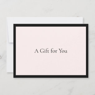 Elegante Minimalistische Luxe Boutique Roze Cadeau