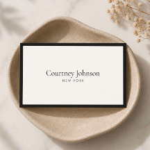 Elegante Minimalistische Luxe Boutique Zwart/Ivory