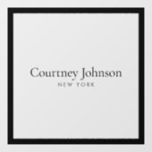 Elegante Minimalistische Luxe Winkel  Raamsticker (Vel)