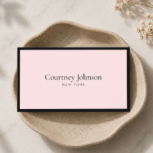 Elegante Minimalistische Luxe Winkel Zwart/Roze