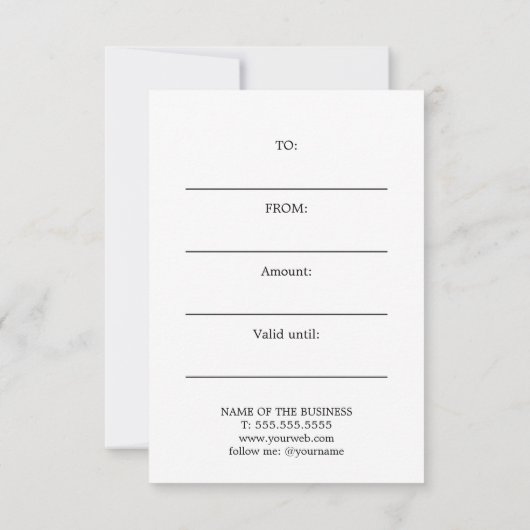 Elegante minimalistische luxe witte gouden hart (Achterkant)