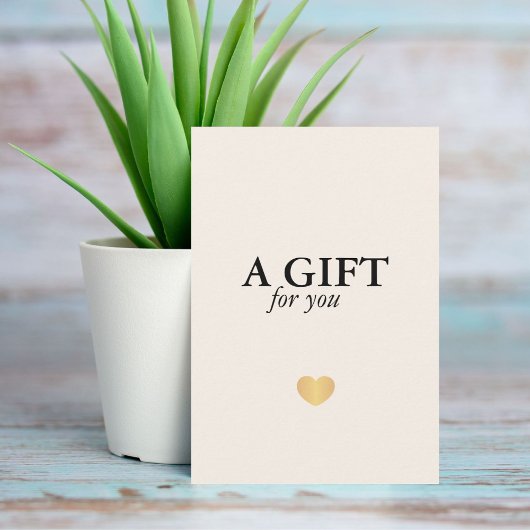 Elegante minimalistische luxe witte gouden hart