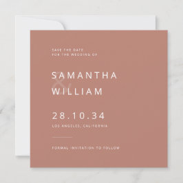 Elegante minimalistische mix & match moderne trouw save the date