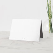 Elegante minimalistische moderne bedrijfsvakantie kaart (Achterkant)