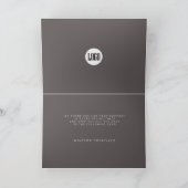 Elegante minimalistische moderne bedrijfsvakantie kaart (Binnen)