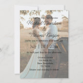 elegante, minimalistische moderne bruidefoto van d kaart (Voorkant)