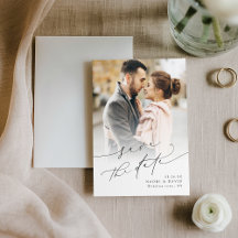 Elegante Minimalistische Moderne Chic Script Foto