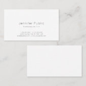 Elegante minimalistische moderne eenvoudige Sjablo Visitekaartje (Voorkant / Achterkant)