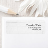 Elegante minimalistische moderne grijze muur etiket (Insitu)