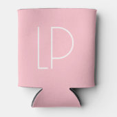 Elegante minimalistische moderne initiaal op paste blikjeskoeler (Voorkant)