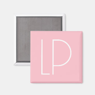 Elegante minimalistische moderne initiaal op paste magneet