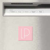 Elegante minimalistische moderne initiaal op paste magneet (Insitu (Vaatwasser))