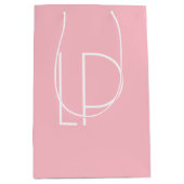 Elegante minimalistische moderne initiaal op paste medium cadeauzakje (Voorkant)