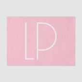 Elegante minimalistische moderne initiaal op paste tissuepapier (Voorkant)