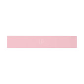 Elegante minimalistische moderne initiaal op paste uitnodigingen wikkel (Vlak)