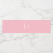 Elegante minimalistische moderne initiaal op paste waterfles etiket (Enkel label)
