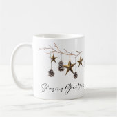 Elegante minimalistische moderne kerstvakantie koffiemok (Links)