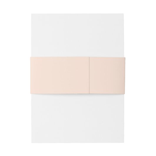 Elegante minimalistische moderne monogram perzik b uitnodigingen wikkel (Achterkant Voorbeeld)