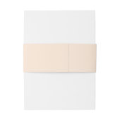 Elegante minimalistische moderne perzik monogram b uitnodigingen wikkel (Achterkant Voorbeeld)