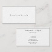 Elegante minimalistische moderne professionele str visitekaartje (Voorkant / Achterkant)
