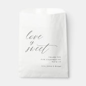 Elegante minimalistische moderne romantische bruil bedankzakje (Voorkant)