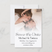 elegante minimalistische moderne script vervaagde save the date (Voorkant)