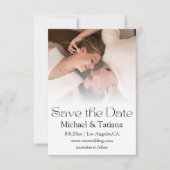 Elegante minimalistische moderne script vervaagde  save the date (Voorkant)