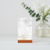 Elegante minimalistische moderne Sjabloon top luxe Visitekaartje (Staand voorkant)