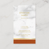 Elegante minimalistische moderne Sjabloon top luxe Visitekaartje (Achterkant)