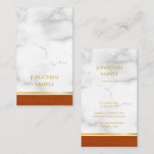 Elegante minimalistische moderne Sjabloon top luxe Visitekaartje (Voorkant / Achterkant)