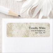 Elegante minimalistische moderne stenen muur etiket (Insitu)