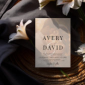 Elegante minimalistische moderne trouwfoto kaart