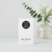Elegante Minimalistische Moderne Uw Logo Visitekaa Visitekaartje (Staand voorkant)