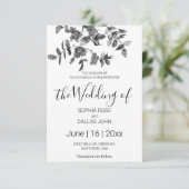 Elegante minimalistische moderne zwarte witte wild kaart (Staand voorkant)