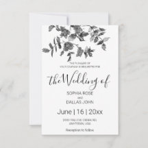 Elegante minimalistische moderne zwarte witte wild