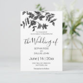 Elegante minimalistische moderne zwarte witte wild kaart (Staand voorkant)