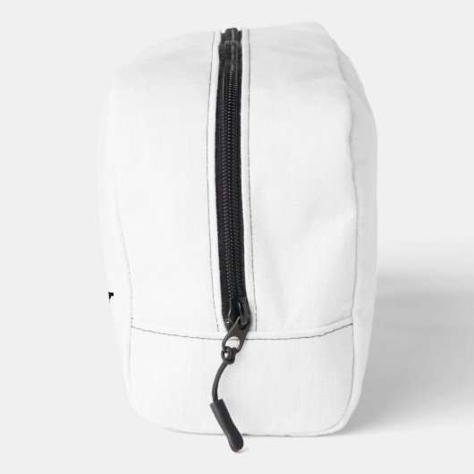 Elegante minimalistische monogram cadeau | Wit Toilettasje (Rechts)