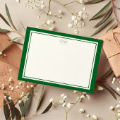 Elegante Minimalistische Monogram Notitiekaarten Notitiekaartje
