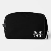 Elegante minimalistische monogrammed groomsmen | Z Toilettasje (Voorkant)