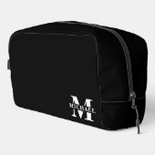 Elegante minimalistische monogrammed groomsmen | Z Toilettasje (Rechterhoek)