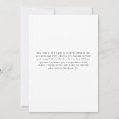 Elegante minimalistische moslim wit zwart bruiloft save the date (Achterkant)