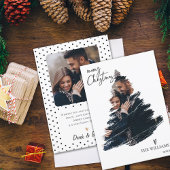 Elegante minimalistische multi foto Vrolijk Kerstf