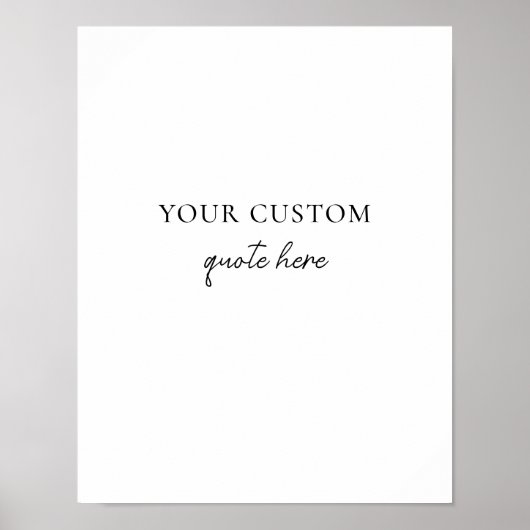 Elegante minimalistische offerte poster (Voorkant)