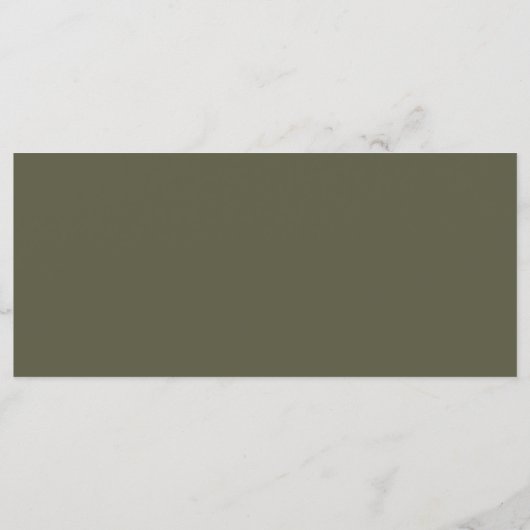 Elegante minimalistische Olive Zitplaatsenkaart He Menu (Achterkant)