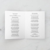 Elegante Minimalistische Ontwerp voor Rouwdienst Programma (Binnen)