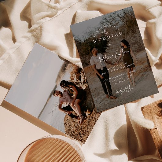 Elegante Minimalistische Overlay 2 foto Script Bru Kaart