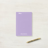 Elegante minimalistische Paarse Post-it® Notes (Op bureau)