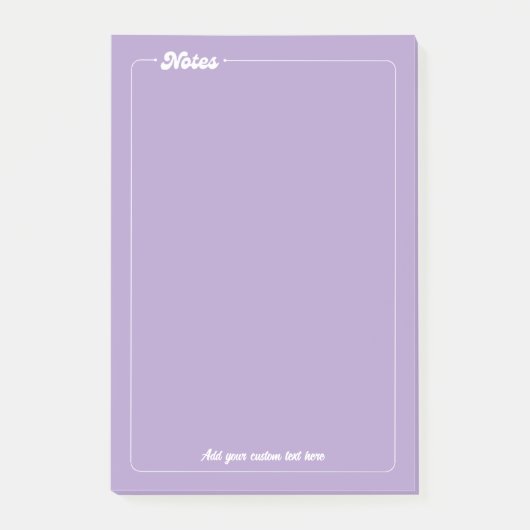 Elegante minimalistische Paarse Post-it® Notes (Voorkant)