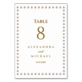 Elegante minimalistische parel bruiloft kaart (Voorkant)